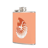 Flasques Coquille de Nautilus - terre cuite et blanc (Gauche)