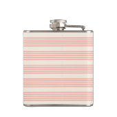Flasques Corail et beige cinq rayures motif (Dos)