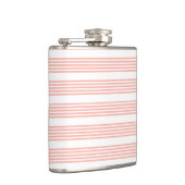 Flasques Corail et blanc cinq bandes motif (Droite)