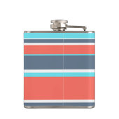 Flasques Corail vivant, bandes bleues et grises (Dos)