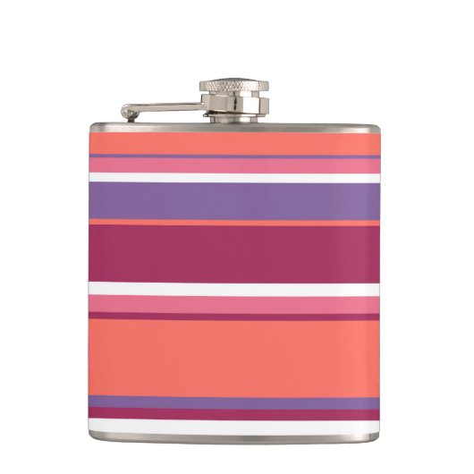 Flasques Corail vivant, rouge et violet (Devant)