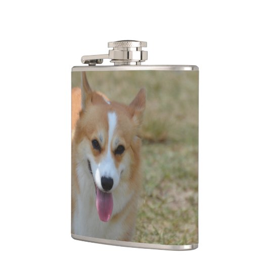 Flasques Corgi heureux (Gauche)