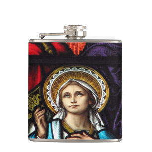 Flasques Coronation de Virgin Mary Stained Glass