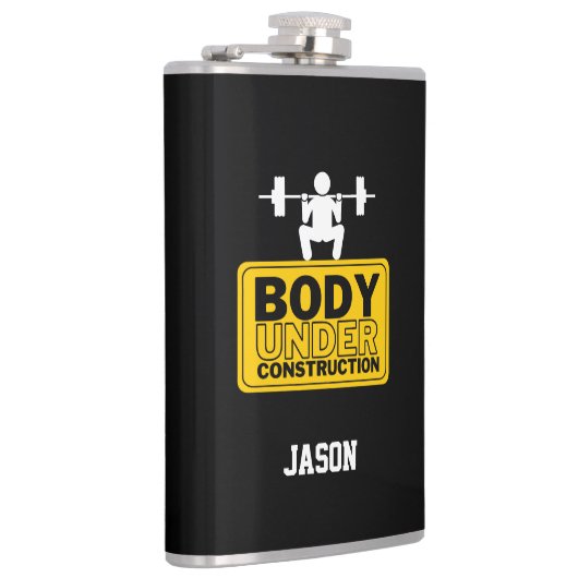 Flasques Corps en construction Nom personnalisé (Droite)