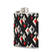 Flasques Costumes de jeu de cartes en poker. (Gauche)