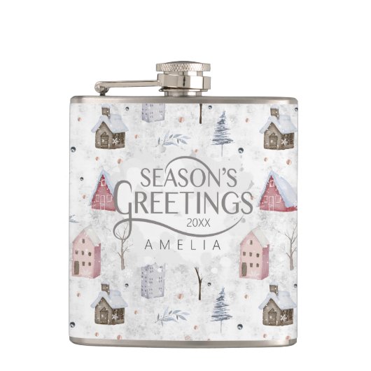 Flasques Cosy Home Christmas Pink ID985 (Devant)