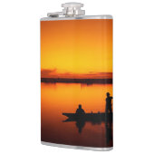 Flasques Coucher de soleil, bateau d'aviron Silhouette-1649 (Gauche)