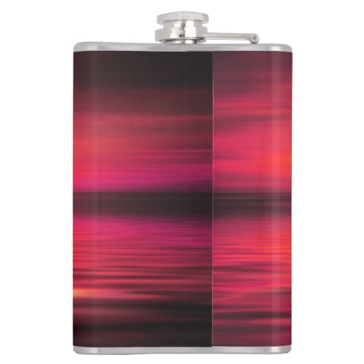 Flasques Coucher de soleil, Mer, Bateau à voile (Dos)