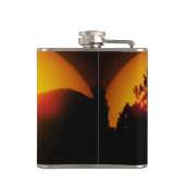 Flasques Coucher de soleil orange (Dos)