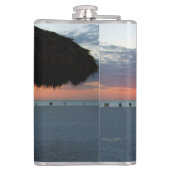 Flasques Coucher de soleil sur la plage de sable blanc de F (Dos)