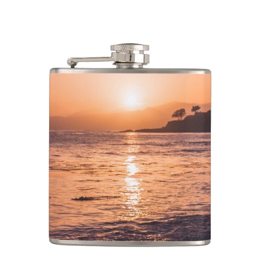 Flasques Coucher du soleil renversant de plage (Devant)