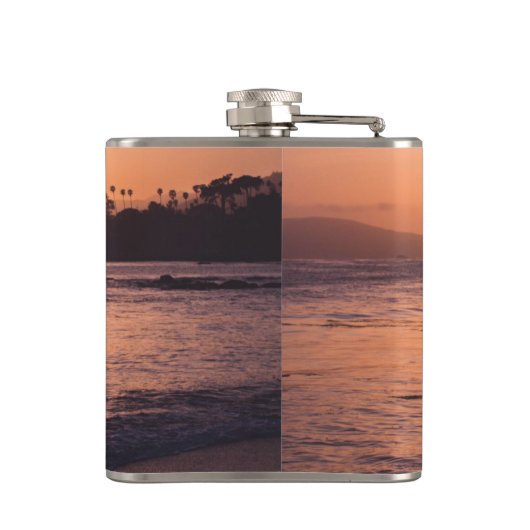 Flasques Coucher du soleil renversant de plage (Dos)