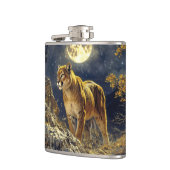 Flasques Cougar in the Moonlight Wildlife Art (Gauche)