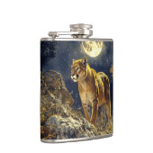 Flasques Cougar in the Moonlight Wildlife Art (Droite)