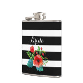 Flasques Couleur d'eau couleur noire et blanche Accent flor (Gauche)