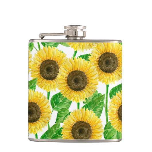 Flasques Couleur d'eau des fleurs de soleil (Devant)