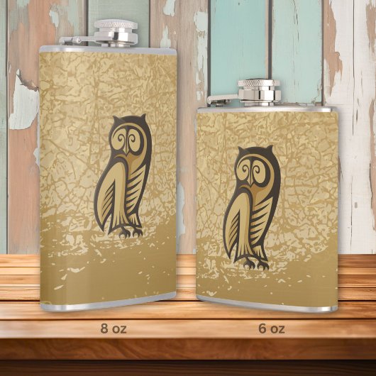 Flasques Couleur du symbole du hibou