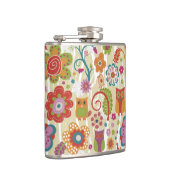 Flasques Couleur florale et hibou (Droite)