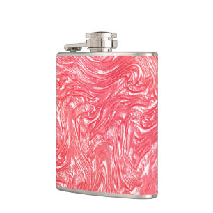 Flasques Couleur texture "crème fraise nacrée"
