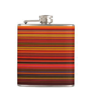 Flasques Couleurs chaudes - Style tendance - Motif en bande