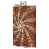 Flasques Couleurs chaudes, Trippy Moderne Motif d'art fract (Gauche)