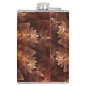 Flasques Couleurs chaudes, Trippy Moderne Motif d'art fract (Dos)