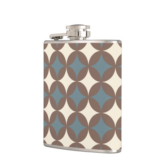 Flasques Couleurs rétro Mi-Siècle Cercles modernes (Gauche)