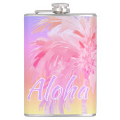 Flasques Couleurs Tropicales Palmier Aloha (Devant)