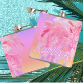 Flasques Couleurs Tropicales Palmier Aloha