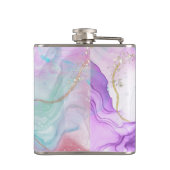 Flasques Couleurs violettes, vertes, roses, élégantes (Dos)