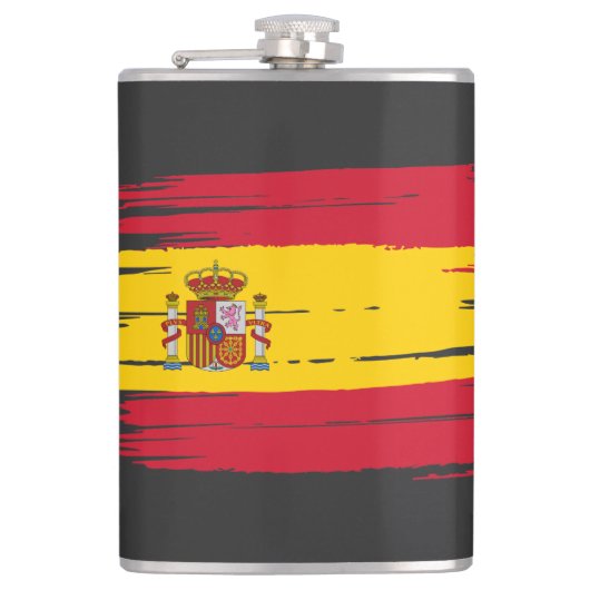 Flasques Coup de pinceau Drapeau Espagne (Devant)