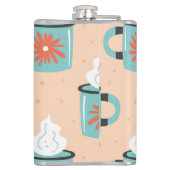 Flasques Coupe bleu clair Motif sans voile. (Dos)