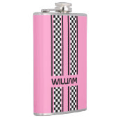 Flasques Coupe Sport de course rose et noire personnalisée (Droite)