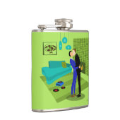 Flasques Couple gay rétro dans l'amour (Droite)