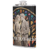 Flasques couples mariages personnalisés (Gauche)