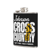 Flasques Coureur de cross-country ADD TEXT Équipe de course (Gauche)