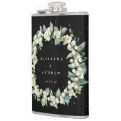 Flasques Couronne de baies de neige et d'eucalyptus Mariage (Gauche)