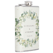 Flasques Couronne de neige et d'eucalyptus Mariage personna (Droite)