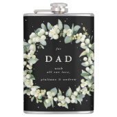 Flasques Couronne de snowberry et d'eucalyptus pour mariage (Devant)