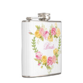 Flasques Couronne Florale Avec Monogramme (Droite)