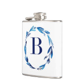 Flasques Couronne florale bleue 'B' (Gauche)