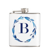 Flasques Couronne florale bleue 'B' (Devant)