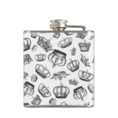 Flasques Couronnes royales gravées vintages (Dos)