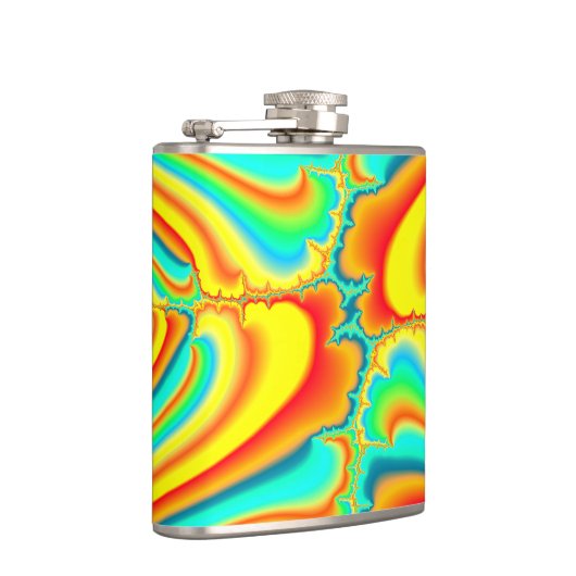 Flasques Coutume psychédélique fractale colorée (Droite)