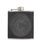 Flasques Couvercles de trou en marbre noir (Devant)