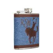 Flasques Cowboy en cuir de Faux sur le cheval (Droite)