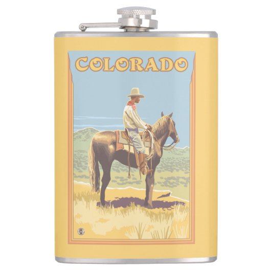 Flasques Cowboy (vue de côté) le Colorado (Devant)