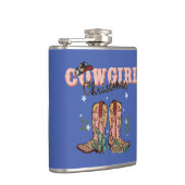 Flasques Cowgirl Christmas Secret Père Noël Stocking Stuffe (Droite)