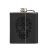 Flasques Crâne à sucre de couleur noire monochromatique (Dos)