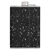 Flasques Crâne avec papillons Monarque Arrière - plan noir (Dos)